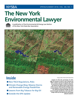 The New York Environmental Lawyer a Publication of the Environmental & Energy Law Section of the New York State Bar Association