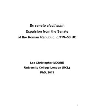 Expulsion from the Senate of the Roman Republic, C.319–50 BC