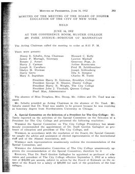 Board Meeting Minutes June 16, 1968