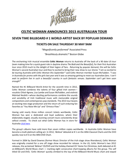 Celtic Woman Press Release