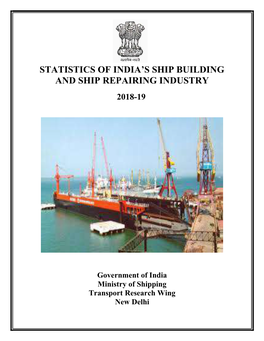 Statistics of India's Ship Building and Ship Repairing
