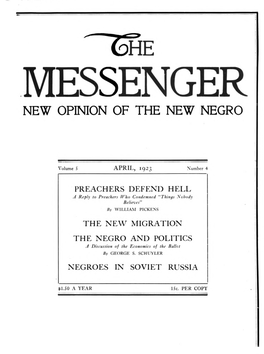 New Opinion of the New Negro