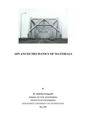 Advanced Mechanics of Materials