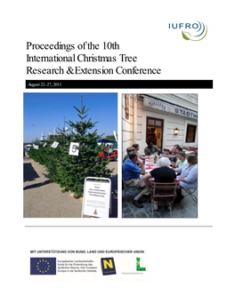 Proceedings of the 10Th International Christmas Tree Research & Extension Conference