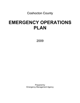 Emergency Operations Plan