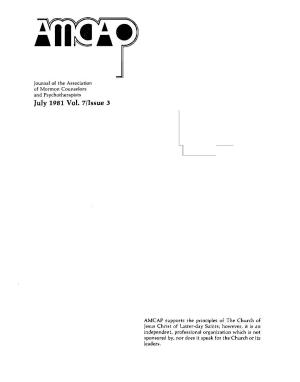 Journal Volume 7, Issue 3 – 1981