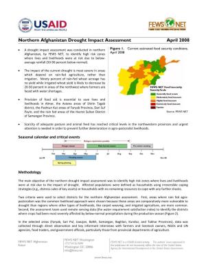 Northern Afghanistan Drought Impact Assessment April 2008