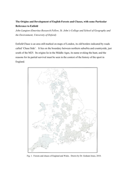 The Origins and Development of English Forests and Chases, with Some Particular Reference to Enfield John Langton (Emeritus Research Fellow, St