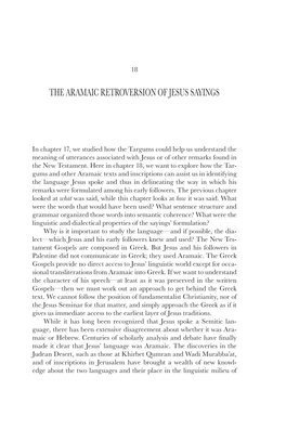 The Aramaic Retroversion of Jesus Sayings