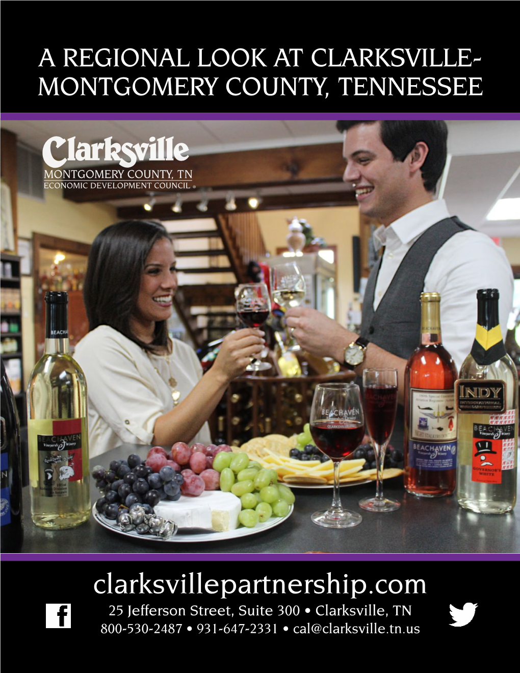 Clarksvillepartnership.Com 25 Jefferson Street, Suite 300 • Clarksville, TN 800-530-2487 • 931-647-2331 • Cal@Clarksville.Tn.Us Experience Shopping