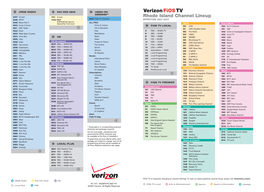 Rhode Island Channel Lineup