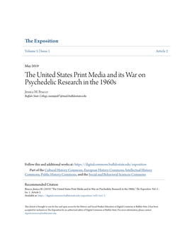 The United States Print Media and Its War on Psychedelic Research in the 1960S