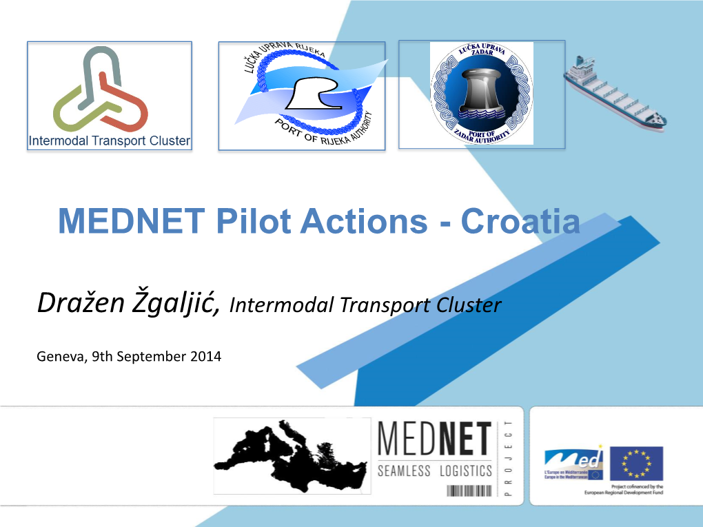 Dražen Žgaljić, Intermodal Transport Cluster