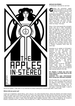 APPLES in STEREO – a Terrascopic Interview by Jud Cost