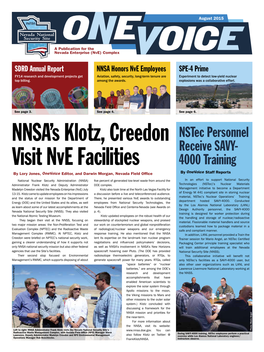 Nstec Personnel Receive SAVY- 4000 Training