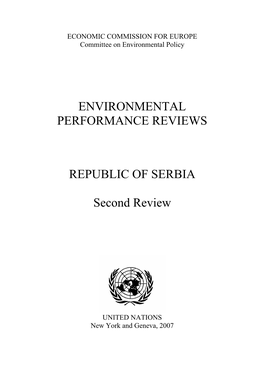 Environmental Performance Reviews Republic of Serbia