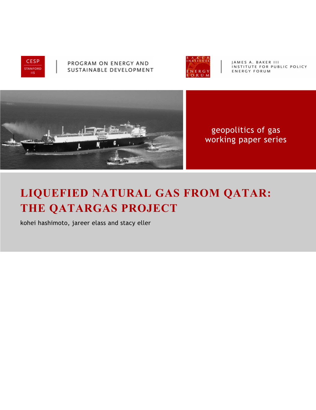 Liquefied Natural Gas from Qatar