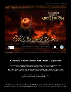 A NEW Battle for Middle Earth II Experience!