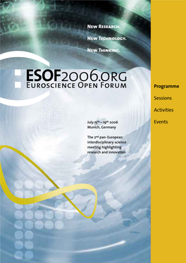 View the Esof 2006 Programme Book(9.8 Mib)