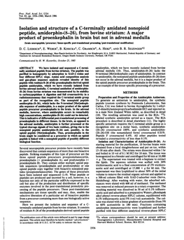 Peptide, Amidorphin