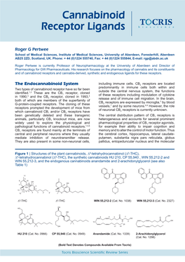 Cannabinoid Receptor Ligands