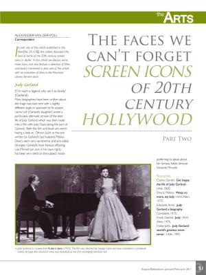 Screen Icons Hollywood