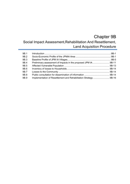 Chapter 9B Social Impact Assessment,Rehabilitation and Resettlement, Land Acquisition Procedure