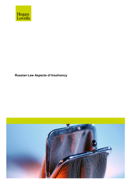 Russian Law Aspects of Insolvency