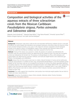 Composition and Biological Activities of the Aqueous Extracts of Three