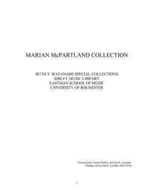 MARIAN Mcpartland COLLECTION