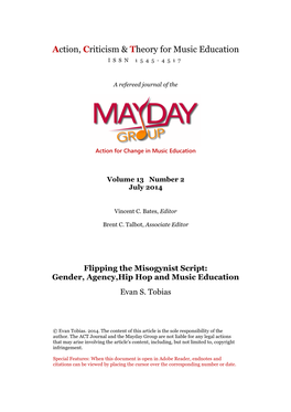 Flipping the Misogynist Script: Gender, Agency, Hip Hop and Music Education