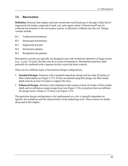 Section 3.6 Bioretention