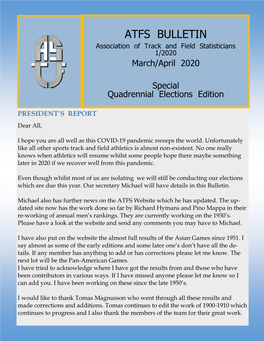 ATFS Bulletin 1/2018