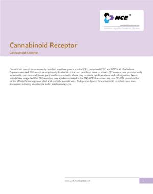Cannabinoid Receptor Cannabinoid Receptor