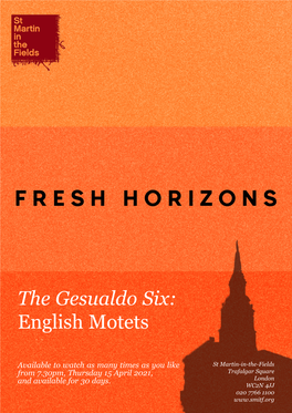 The Gesualdo Six: English Motets