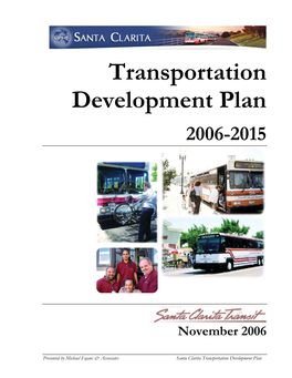 Transportation Development Plan 2006-2015