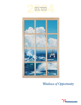 Windows of Opportunity CONTENTS BOARD of DIRECTORS CORPORATE INFORMATION