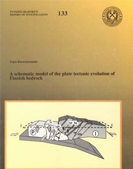 Laale1 of the Plate Teetonie Evolution of GEOLOGIAN TUTKIMUSKESKUS GEOLOGICAL SURVEY of FINLAND