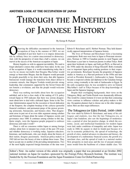 Another Look at the Occupation of Japan: Through the Minefields Of