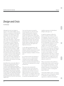 Design and Crisis