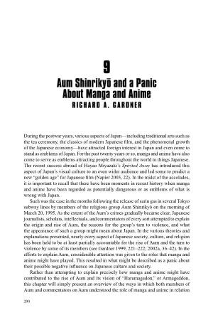 Aum Shinrikyo and a Panic About Manga and Anime