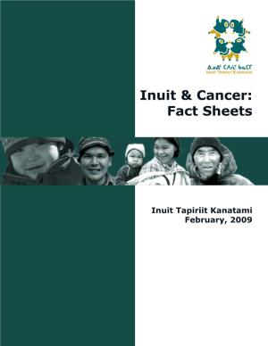 Inuit & Cancer: Fact Sheets