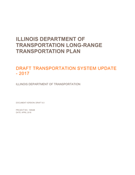 Illinois Department of Transportation Long-Range Transportation Plan