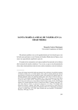 Santa María La Real De Nájera En La Edad Media1