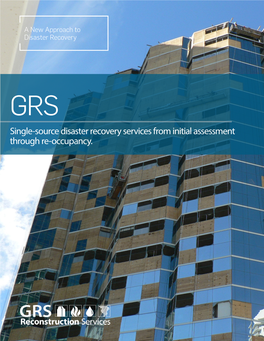 Single-Source Disaster Recovery Services from Initial Assessment Through Re-Occupancy