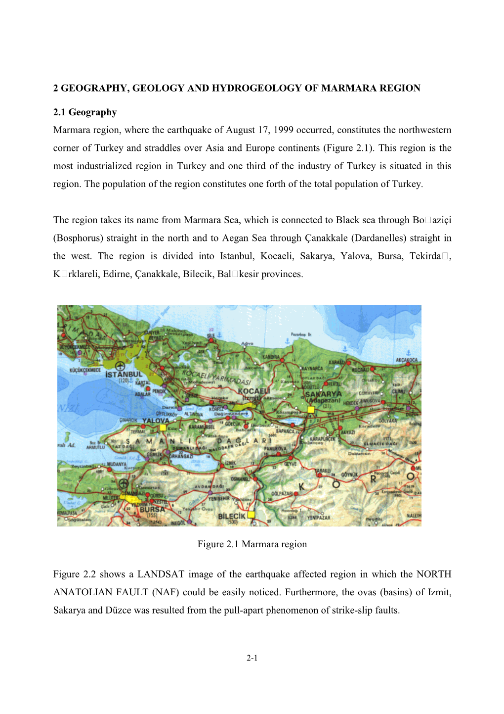 Chap02.PDF 2 Geography, Geology and Hydrogeology of Marmara