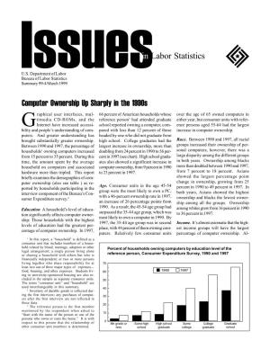 Computer Ownership up Sharply in the 1990S