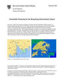 Sustainable Financing for the Hong Kong International Airport