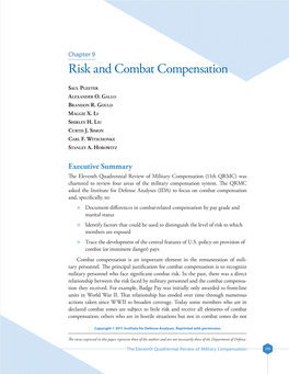 Risk and Combat Compensation