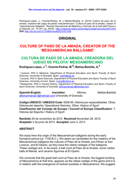 Culture of Paso De La Amada, Creator of the ‘Mesoamerican Ballgame’